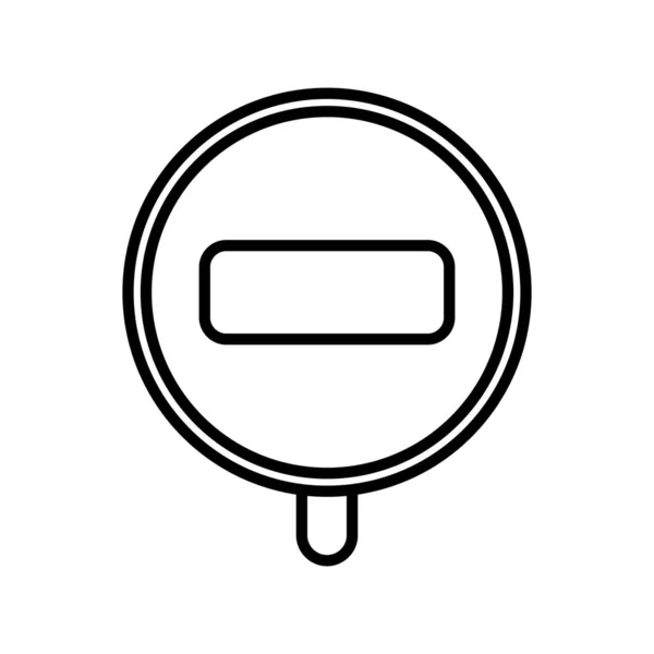 Entry Vector Line Icon Desig — Vetor de Stock