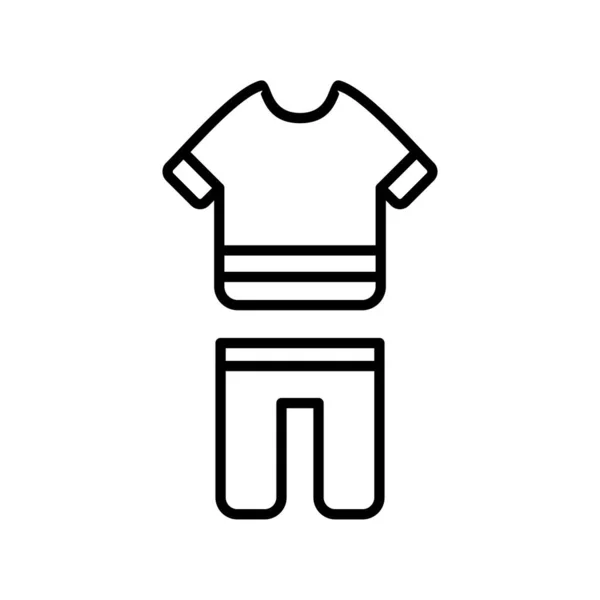 Menswear Vector Line Icon Desig — Vetor de Stock