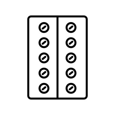 Tablet Vektör Satır Simgesi Tasarımı