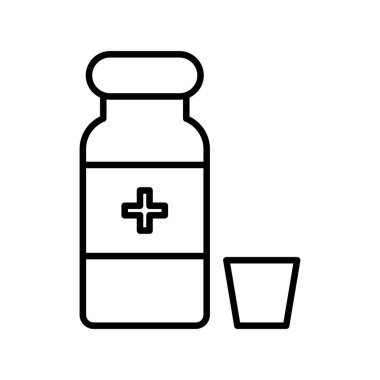 Dose Vektör Satır Simgesi Tasarımı