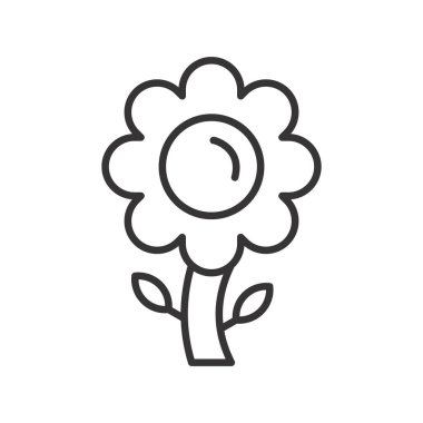 Daisy Vektör Satır Simgesi Tasarımı