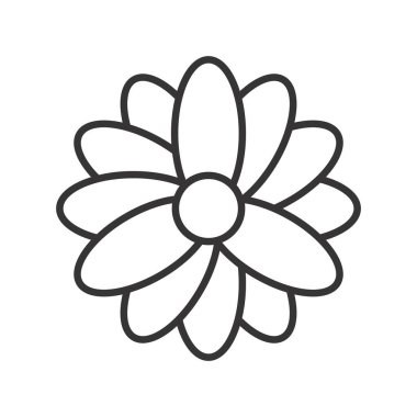 Daisy Vektör Satır Simgesi Tasarımı