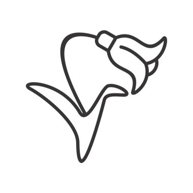 Bluebell Vektör Satır Simgesi Tasarımı