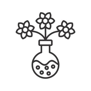 Daisy Vektör Satır Simgesi Tasarımı