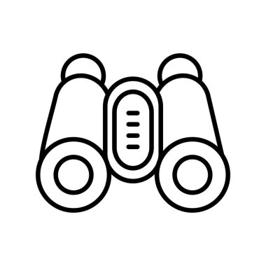Dürbün Vektör Satırı Simge Tasarımı
