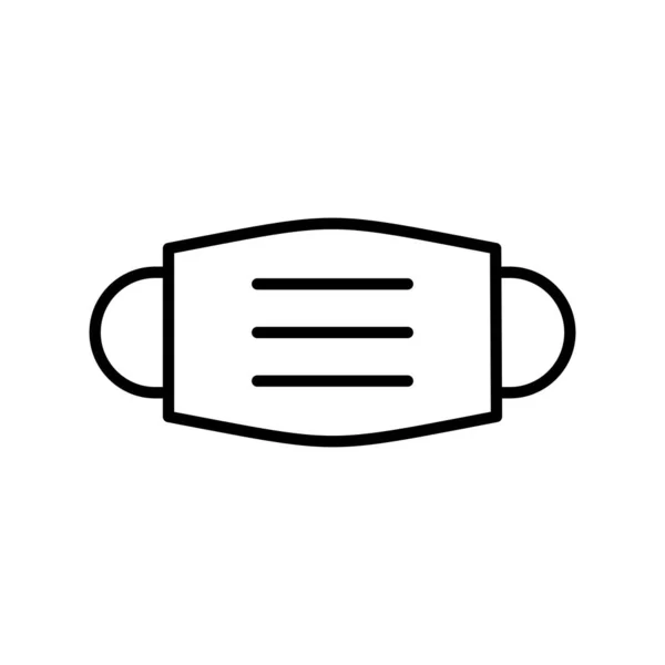 Gezichtsmasker Vector Line Icon Desig — Stockvector