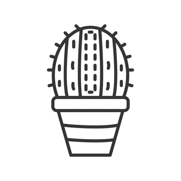 Ikona Wektora Kaktusa Desig — Wektor stockowy