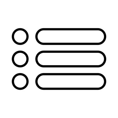 List Vector Line Icon Desig