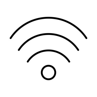 Wiifi Vektör Satır Simgesi Tasarımı