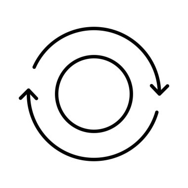 Rotate Vector Line Icon Desig