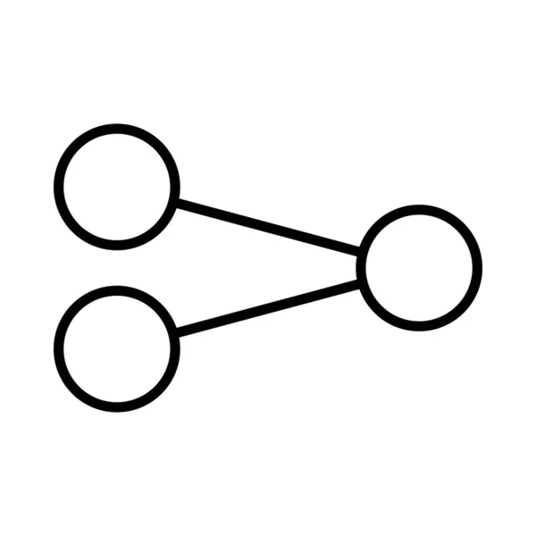 Aandeel Vector Line Icon Desig — Stockvector