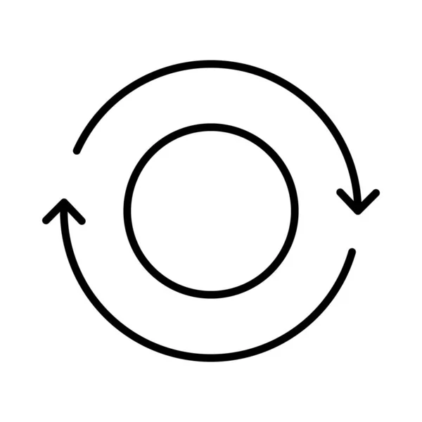 Rotate Vector Line Icon Desig — Vector de stock