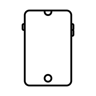 Mobil Vektör Satır Simgesi Tasarımı