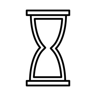 Hourglass Vestor Line Icon Desig