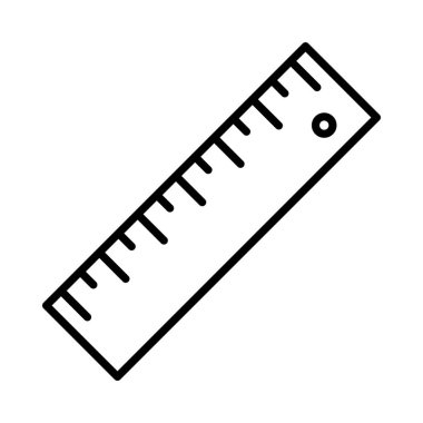 Ruler Vestor Line Icon Desig