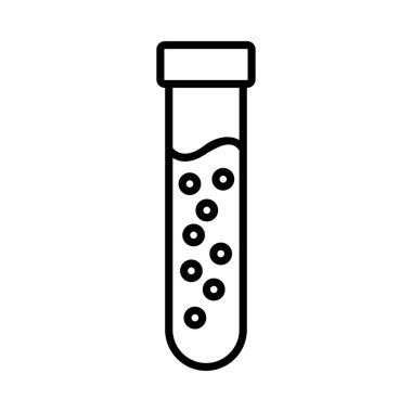 Blood Tube Vector Line Icon Design