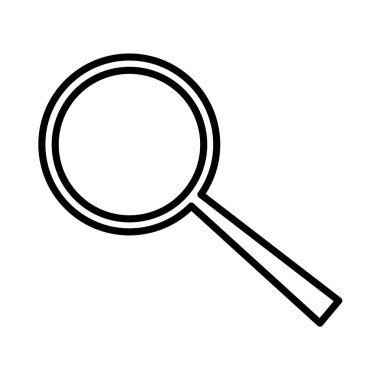 Magnifier Vector Line Icon Design 