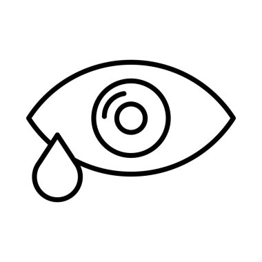 Ophthalmogy Vector Line Icon Desig