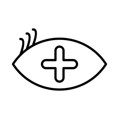 Eye medical Vector Line Icon Design