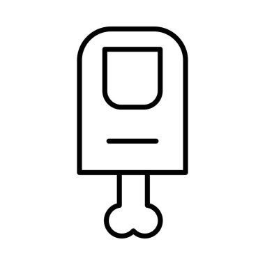 Thumb bone Vector Line Icon Design