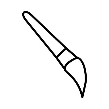Paint Brush Vector Line Icon Design 