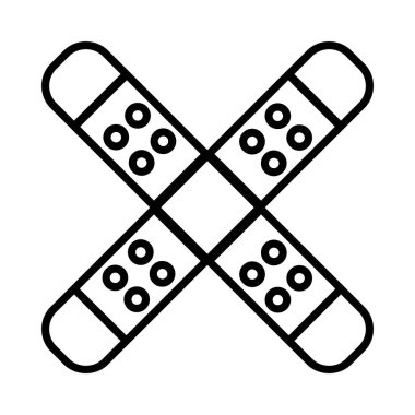 Bandage Vector Line Icon Design