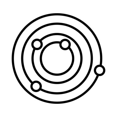 Galaksi Vektör Satırı Simge Tasarımı