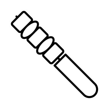 Kebab Vector Line Icon Desig