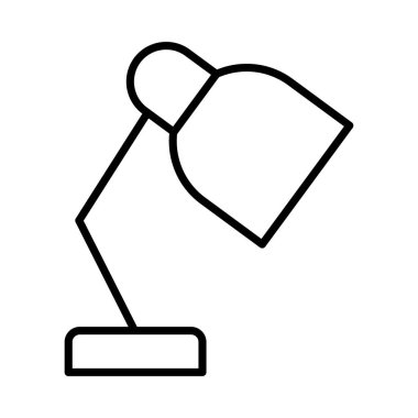 Study Lamp Vestor Line Icon Desig
