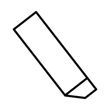 Eraser Vector Line Icon Design 