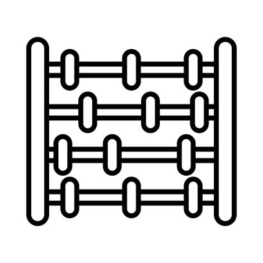 Abacus Vestor Line Icon Desig