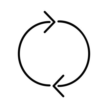 Cycle Vector Line Icon Desig