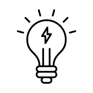 Green Energy Vector Line Icon Desig