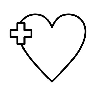 Heart Vector Line Icon Design
