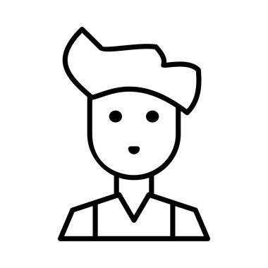 student Vestor Line Icon Desig