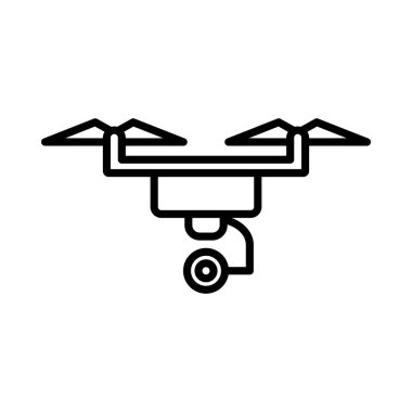Drone Vector Line Icon Desig
