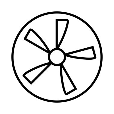 Fan Vektör Satırı Simge Tasarımı