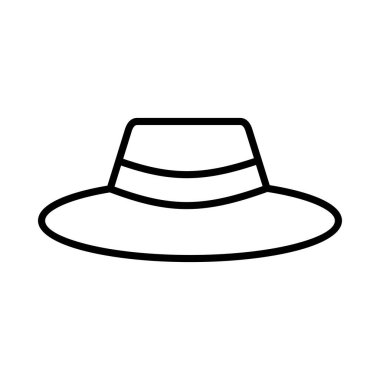 Hat Vector Line Icon Desig