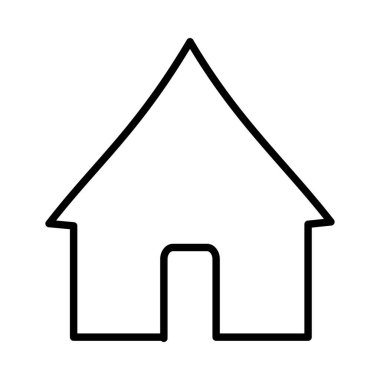 Mud tower Vector Line Icon Desig