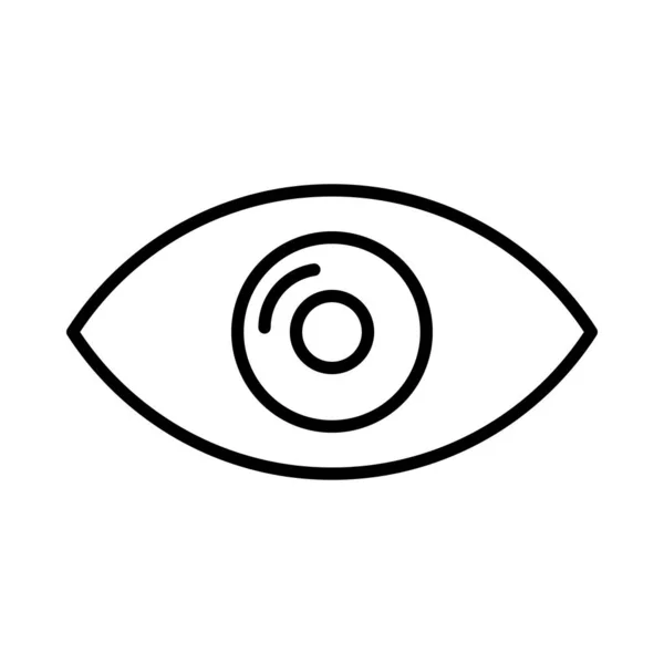 Eye Vector Line Icon Desig — Stock Vector