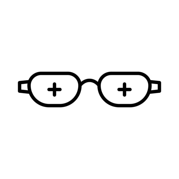 Glasses Vector Line Icon Desig — Archivo Imágenes Vectoriales