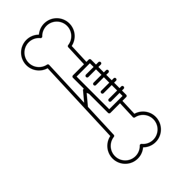 fixation bone  Vector Line Icon Design