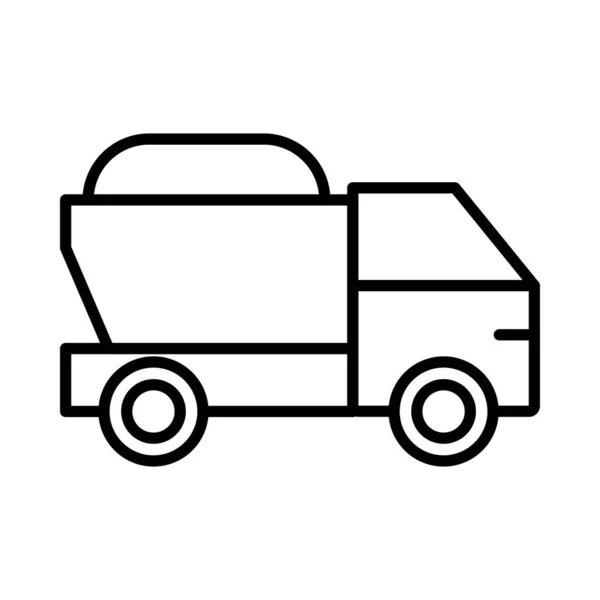 Dumper Vector Line Icon Desig — Vector de stock