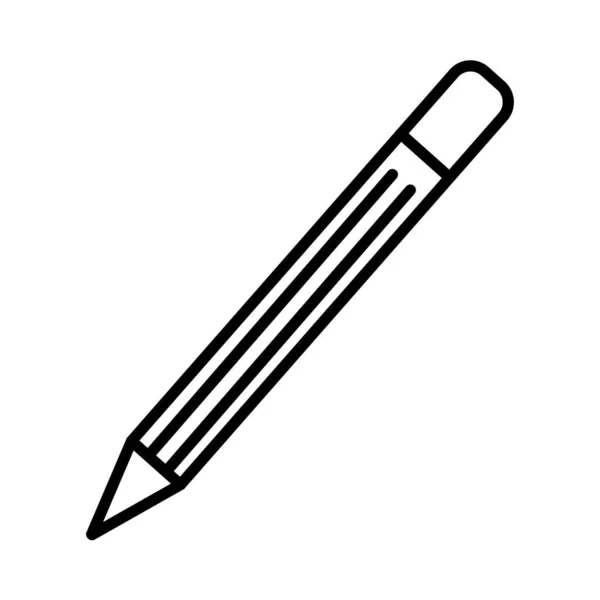 Pencils Vector Line Icon Design — Stock Vector