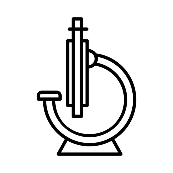 Microscope Vector Line Icon Desig — Stok Vektör