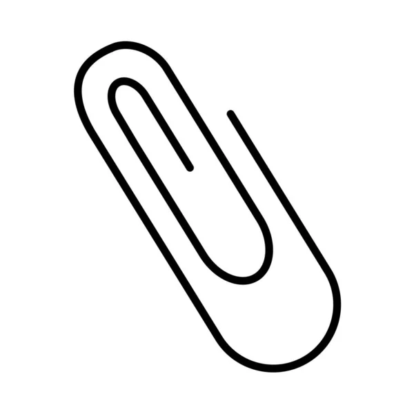 Paper Clip Vector Line Icon Design — Image vectorielle