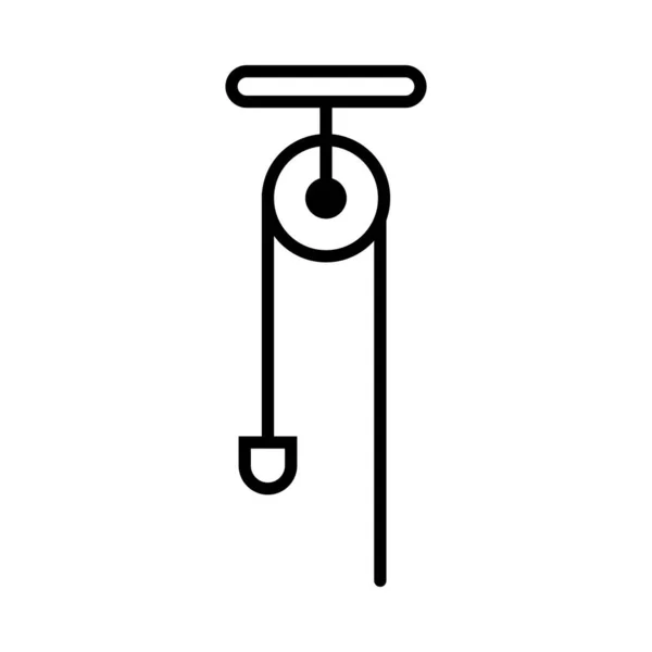 滑轮矢量线Icon设计 — 图库矢量图片