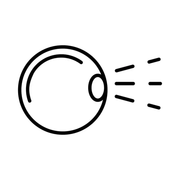 Auge Vision Vektor Linie Symbol Desig — Stockvektor