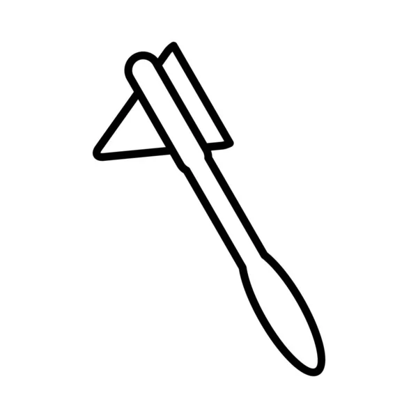 Reflex Hammer Vector Line Icon Desig — Image vectorielle