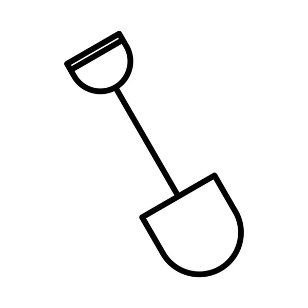 Shovel Vector Line Icon Desig — Vector de stock